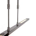 Steinhauer Luminaire � suspension ZELENA / 122CM haut bas, CCT Switch, r�glable, avec variateur tactile IP20, acier bross� gradable