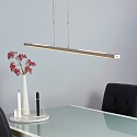 Steinhauer Luminaire � suspension ZELENA / 122CM haut bas, CCT Switch, r�glable, avec variateur tactile IP20, acier bross� gradable