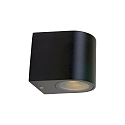 Steinhauer Luminaire mural d�ext�rieur LOGAN Bas, � 1 flamme, rond GU10 IP44, noir mat 