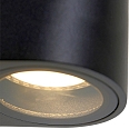 Steinhauer Luminaire mural d�ext�rieur LOGAN Bas, � 1 flamme, rond GU10 IP44, noir mat 