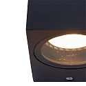 Steinhauer Luminaire mural d�ext�rieur LOGAN Bas, � 1 flamme, angulaire GU10 IP44, noir mat 