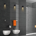 Steinhauer Luminaire mural d�ext�rieur LOGAN Bas, � 1 flamme, angulaire GU10 IP44, noir mat 