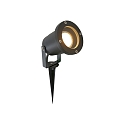 Lampe � piquet de terre NOVA � 1 flamme, avec prise de courant, r�glable GU10 IP54, noir mat gradable
