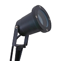 Steinhauer Lampe � piquet de terre NOVA � 1 flamme, avec prise de courant, r�glable GU10 IP54, noir mat gradable