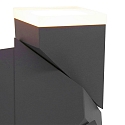 Steinhauer Luminaire mural d�ext�rieur JACK haut bas, � 2 flammes, angulaire, r�glable, commutable IP67, noir mat 