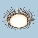 anne light & home Luminaire de plafond AURA rond IP20, beige, couleur naturelle gradable