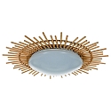 anne light & home Luminaire de plafond AURA rond IP20, beige, couleur naturelle gradable