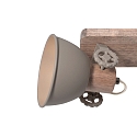 Mexlite ceiling luminaire GEARWOOD E27 IP20, dimmable