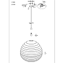 anne light & home Luminaire � suspension BANGALORE � 1 flamme E27 IP20, gradable