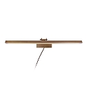 Steinhauer Steinhauer Wall luminaire LITHO LED, 1 flame, 60cm, bronze
