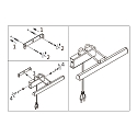 Steinhauer Steinhauer Wall luminaire LITHO LED, 1 flame, 60cm, bronze