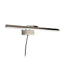 Steinhauer Luminaire mural LITHO 60 langue, CCT Switch, avec prise de courant, inclinable, avec variateur tactile IP20
