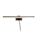 Steinhauer Luminaire mural LITHO 60 langue, CCT Switch, avec prise de courant, inclinable, avec variateur tactile IP20
