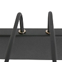Steinhauer Luminaire mural LITHO 60 langue, CCT Switch, avec prise de courant, inclinable, avec variateur tactile IP20, noir mat gradable