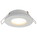 Steinhauer Lumière encastrée PÉLITE SPOT rond, rigide, avec câble ouvert GU10 IP44, blanc mat gradable