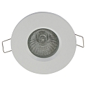 Steinhauer Lumière encastrée PÉLITE SPOT rond, rigide, avec câble ouvert GU10 IP44, blanc mat gradable