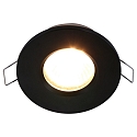 Lumière encastrée PÉLITE SPOT rond, rigide, avec câble ouvert GU10 IP44
