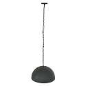 Steinhauer Luminaire � suspension SEMICIRKEL � 1 flamme, grand, semi-circulaire E27 IP20, noir mat gradable