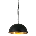 Steinhauer Luminaire � suspension SEMICIRKEL � 1 flamme, grand, semi-circulaire E27 IP20, noir mat gradable
