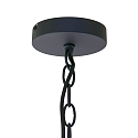 Steinhauer Luminaire � suspension SEMICIRKEL � 1 flamme, grand, semi-circulaire E27 IP20, noir mat gradable