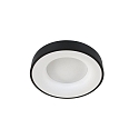 Steinhauer Luminaire de plafond RINGLEDE - � 38CM rond, m�dium, direct / indirect IP20, noir mat gradable
