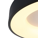 Steinhauer Luminaire de plafond RINGLEDE - � 38CM rond, m�dium, direct / indirect IP20, noir mat gradable