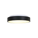 Steinhauer Luminaire de plafond RINGLEDE - � 38CM rond, m�dium, direct / indirect IP20, noir mat gradable