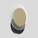 wall and ceiling luminaire LIDO round, adjustable, indirect, perforated IP20, black matt dimmable