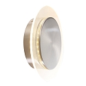 Steinhauer wall and ceiling luminaire LIDO round, adjustable, indirect, perforated IP20, steel brushed dimmable