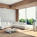 Steinhauer wall and ceiling luminaire LIDO round, adjustable, indirect, perforated IP20, steel brushed dimmable
