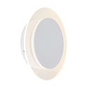 Steinhauer Applique et plafonnier LIDO rond, réglable, indirect, perforé IP20, blanc mat gradable
