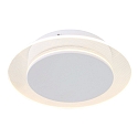 Steinhauer Applique et plafonnier LIDO rond, réglable, indirect, perforé IP20, blanc mat gradable