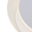 Steinhauer Applique et plafonnier LIDO rond, réglable, indirect, perforé IP20, blanc mat gradable