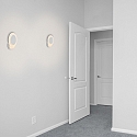 Steinhauer Applique et plafonnier LIDO rond, réglable, indirect, perforé IP20, blanc mat gradable