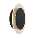 Steinhauer wall and ceiling luminaire LIDO round, adjustable, indirect, perforated IP20, black matt dimmable