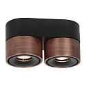 Mexlite ceiling luminaire FEZ BLACK IP20, dimmable