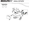 Mexlite Luminaire de plafond FEZ à 2 flammes, ovale, pivotant, rotatif, reculer IP20, noir mat gradable