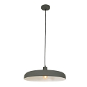 Steinhauer Luminaire � suspension KRISIP Bas, � 1 flamme, plat E27 IP20, gris, mat gradable