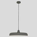 Steinhauer Luminaire � suspension KRISIP Bas, � 1 flamme, plat E27 IP20, gris, mat gradable