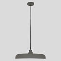 Steinhauer Luminaire � suspension KRISIP Bas, � 1 flamme, plat E27 IP20, gris, mat gradable