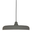 Steinhauer Luminaire � suspension KRISIP Bas, � 1 flamme, plat E27 IP20, gris, mat gradable