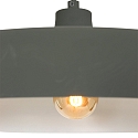 Steinhauer Luminaire � suspension KRISIP Bas, � 1 flamme, plat E27 IP20, gris, mat gradable