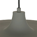 Steinhauer Luminaire � suspension KRISIP Bas, � 1 flamme, plat E27 IP20, gris, mat gradable