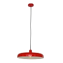 Luminaire � suspension KRISIP Bas, � 1 flamme, plat E27 IP20, rouge gradable
