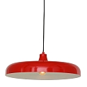 Luminaire � suspension KRISIP Bas, � 1 flamme, plat E27 IP20, rouge gradable