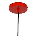 Luminaire � suspension KRISIP Bas, � 1 flamme, plat E27 IP20, rouge gradable