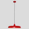Luminaire � suspension KRISIP Bas, � 1 flamme, plat E27 IP20, rouge gradable