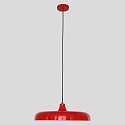 Luminaire � suspension KRISIP Bas, � 1 flamme, plat E27 IP20, rouge gradable