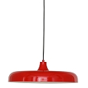 Luminaire � suspension KRISIP Bas, � 1 flamme, plat E27 IP20, rouge gradable