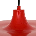 Luminaire � suspension KRISIP Bas, � 1 flamme, plat E27 IP20, rouge gradable